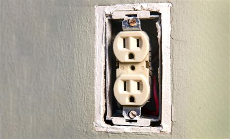 how to fix a loose electrical box|plug loose in electrical outlet.